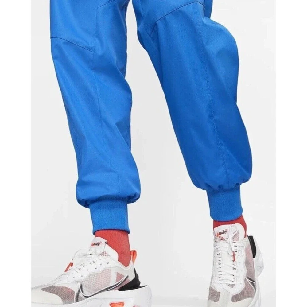 Nike Sportswear NSW Womens Woven Front Zip Jogger Track Pant XS Blue EUC